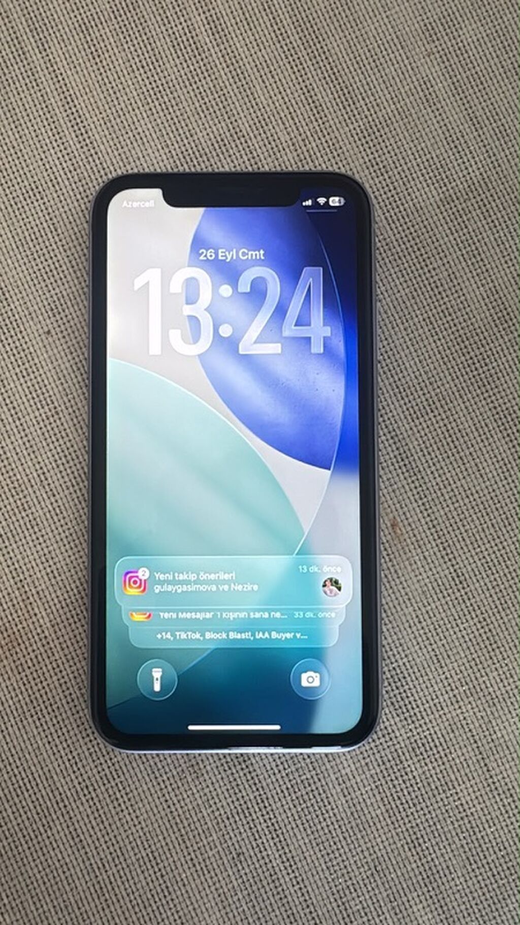 IPhone 11, 128 GB, Göy, Face ID — Apple iPhone, Bakı (2)