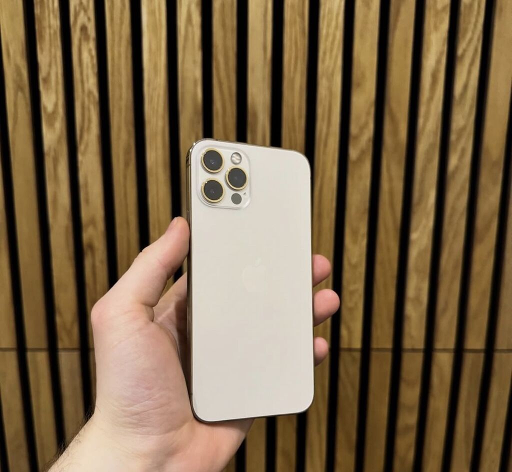 IPhone 12 Pro, 128 GB, Qızılı, Zəmanət, Simsiz şarj, Face ID — Apple iPhone, Bakı