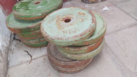 Dəmir qantel/ştanga diskləri - Material: tökmə dəmir - Çəkilər — Bakı