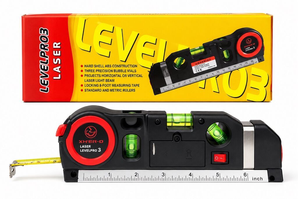 LEVELPRO3 Laser ölçü aləti Çoxfunksiyalı dəqiqlik aləti: - Laser — Ölçü alətləri, Qobu