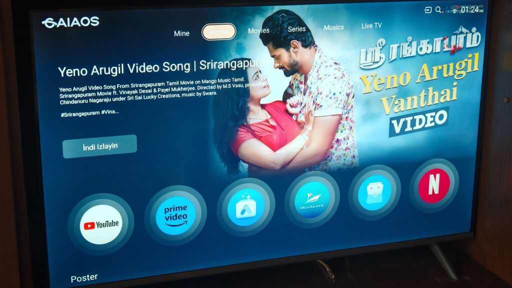 Aıaos əməliyyat sistemi ilə smart televizor Xüsusiyyətlər: - Aıaos — Televizorlar, Bakı (2)