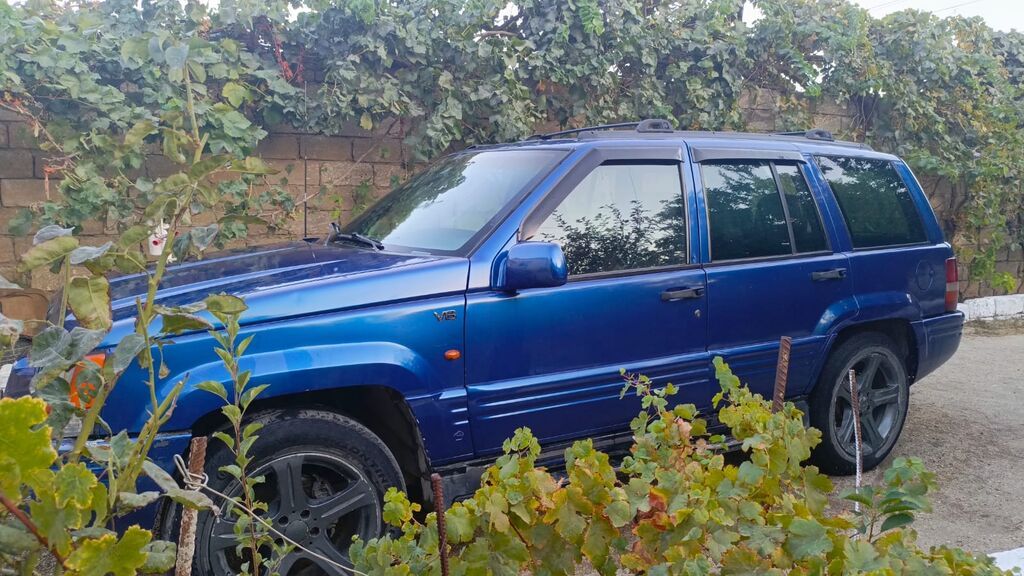 Jeep Grand Cherokee (ZJ) – mavi rəngli, 5 qapılı SUV - Mühərrik: V8 10-KZ-672 — Avtomobillər, Bakı (3)