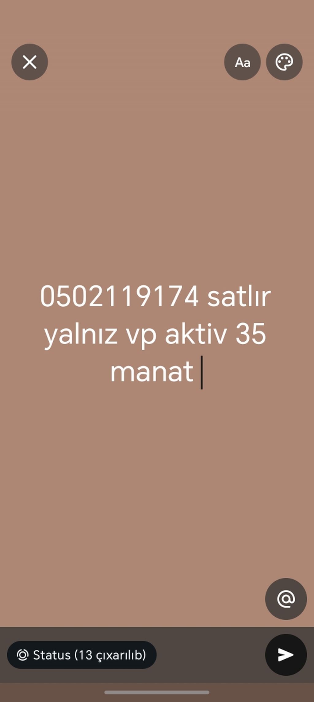 Nömrə satışı: 0502119174 - Format: 050 (Azercell mobil nömrə — Avtomobillər, Xaçmaz