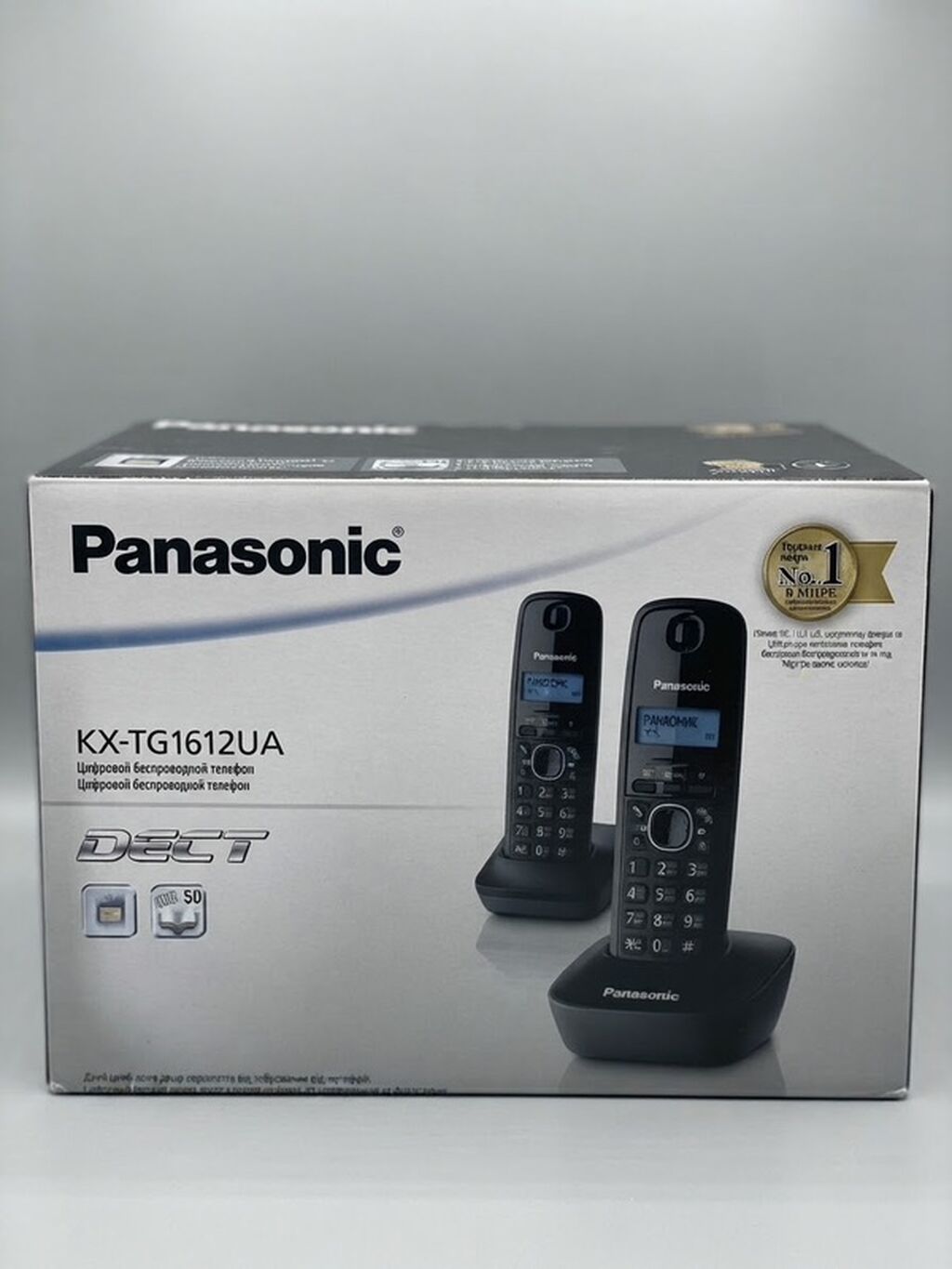 Panasonic KX-TG1612UA Dect simsiz ev/ofis telefonu – 2 ədəd borlu dəst — Kabel və radio telefonları, Novxanı (2)