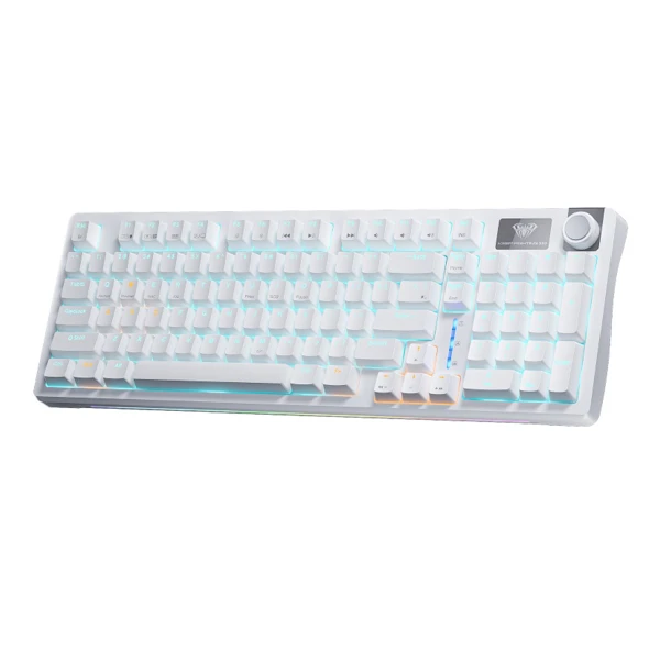 Aula S98 Mechanical Keyboard (White) — Mallar, Bakı