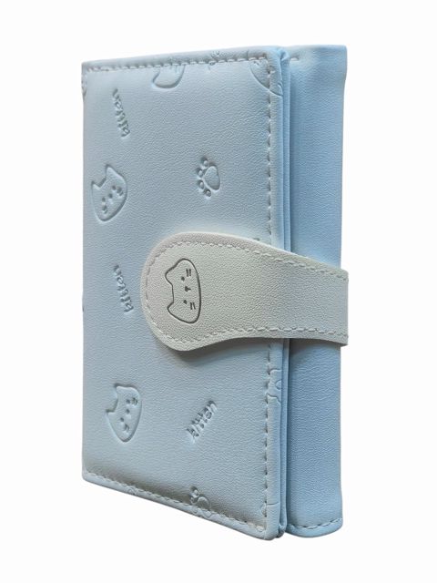 Qızlar üçün pulqabı, poliuretan, mavi, 8 kart bölməsi, 10.5x8 sm, Çin istehsalı - Yadas_878-F164_Blue — Bakı