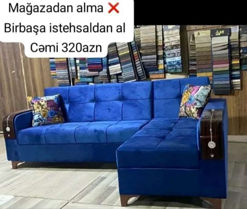 Künc divan, Yeni, Açılan, Bazalı, Parça, Şəhərdaxili pulsuz çatdırılma — Bakı
