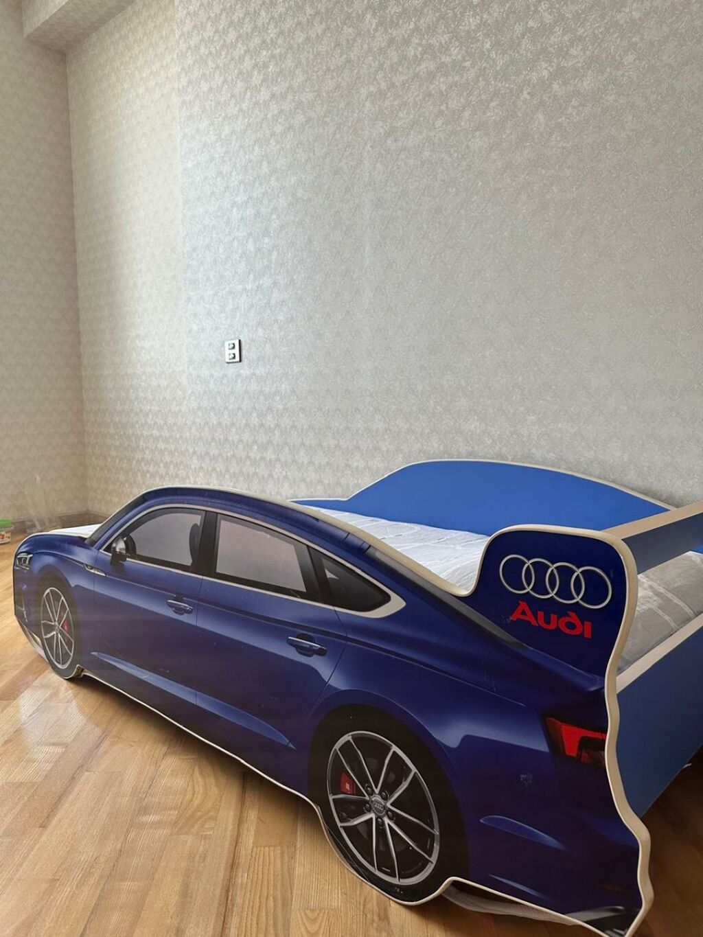 Uşaq maşın çarpayısı – mavi “sportcar” dizaynı - Korpus: sürətli — Yataqlar, Masazır (4)