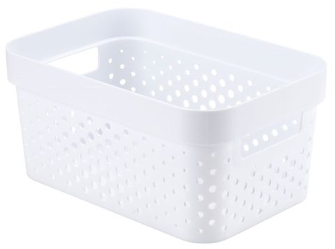 Saxlama üçün səbət Jysk Infinity 4.5 l, plastik, ağ — Bakı