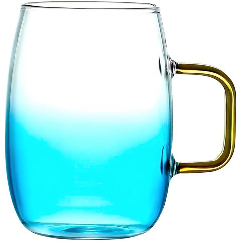 Fincan dəsti Ardesto Blue Atlantic AR2630BA, 2 əd, 300 ml, borosilikat şüşə, mavi — Bakı