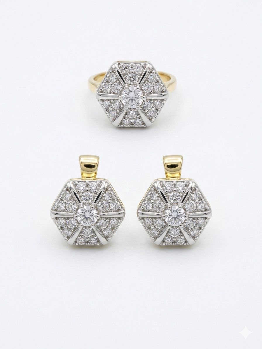 Sırğa və üzük Xuping Jewelry Qadınlar üçün Qızılı Bijuteriya ərintisi 2026-93001 — Mallar, Bakı