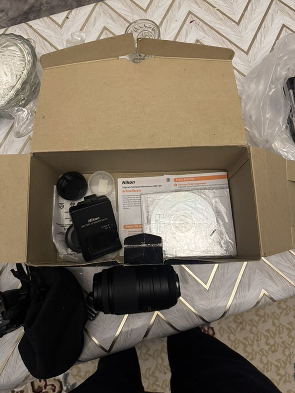 Nikon D3100 18-55 VR Kit fotoaparat dəsti səliqəli vezyetdedir — Fotoaparat, Bakı (3)