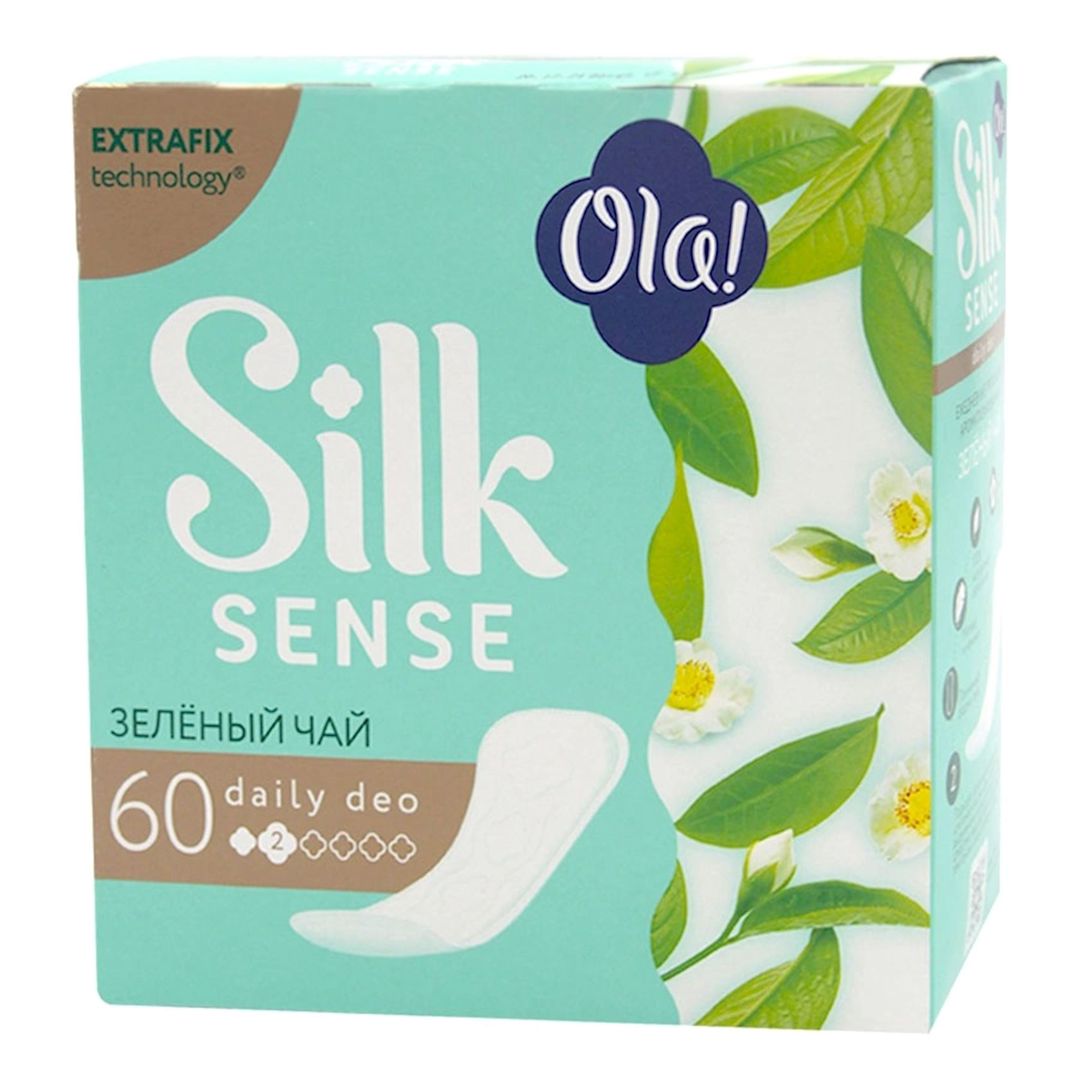 Gündəlik gigiyenik qadın bezləri OLA Silk Sense Daily Deo Зеленый чай, 60 əd — Mallar, Bakı