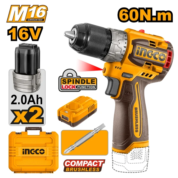 Ingco şrupavyot 16V 2Ah CDLI16682 — Bakı