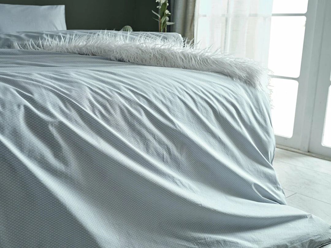 Yataq dəsti Doqu Home Dreamlife, yorğan üzü 200x220 sm, mələfə 240x260 sm, 2 əd yastıq üzü 50x70 sm, ikinəfərlik, рambıq, mavi — Mallar, Bakı (2)