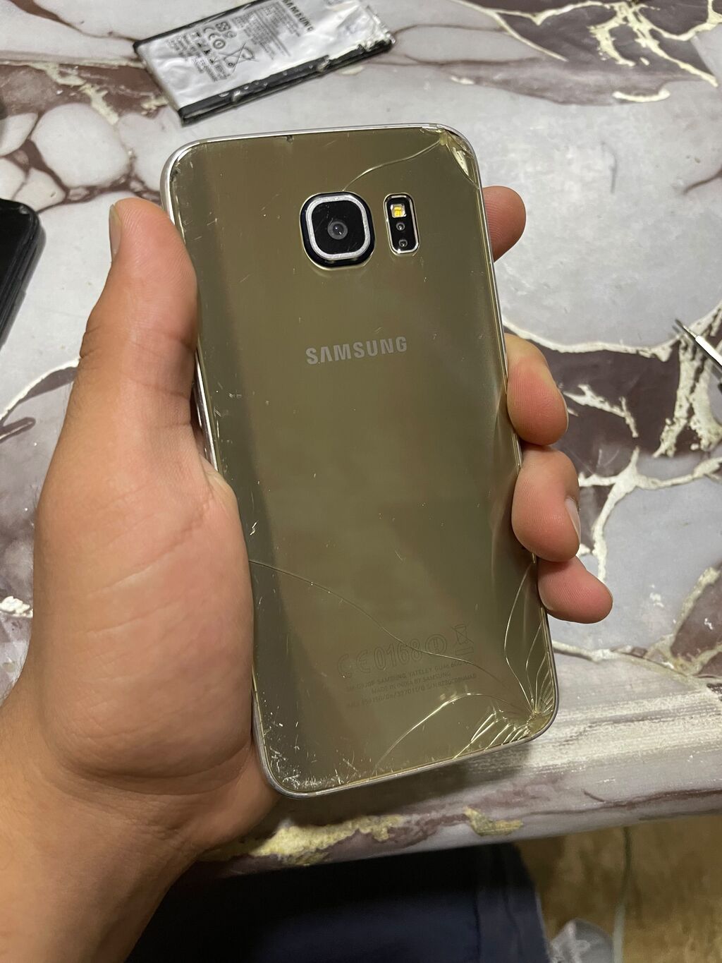 Samsung Galaxy S6, 32 GB, rəng - Qara, Sensor, Barmaq izi, Simsiz şarj — Samsung, Bakı (3)