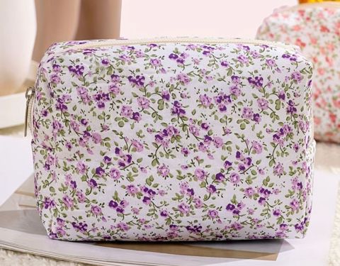Kosmetik çanta NE849, parça, ağ, 11x17 sm — Bakı