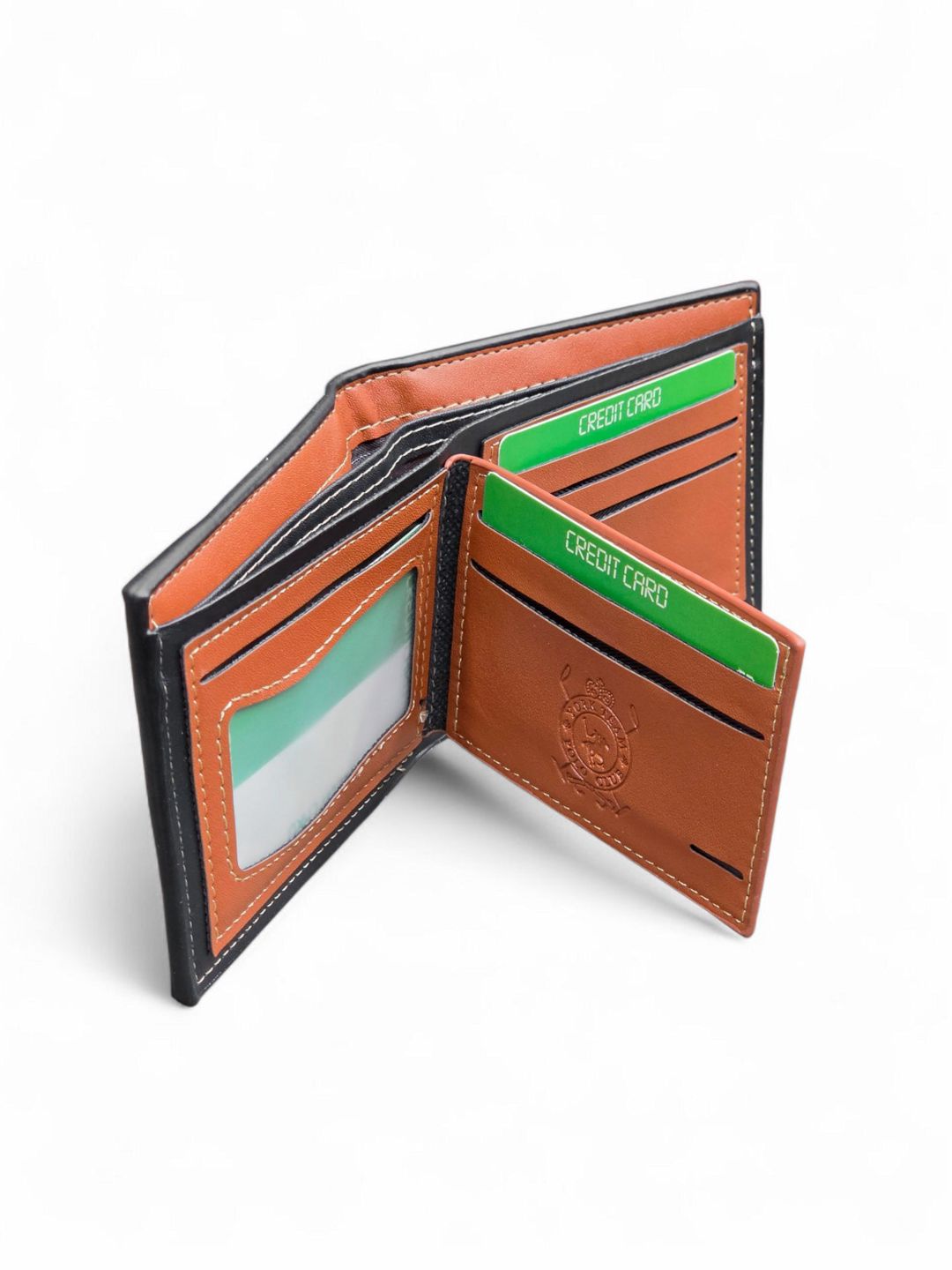 Portmone kişilər üçün, poliuretan, qara, 8.5 sm — Mallar, Bakı (2)
