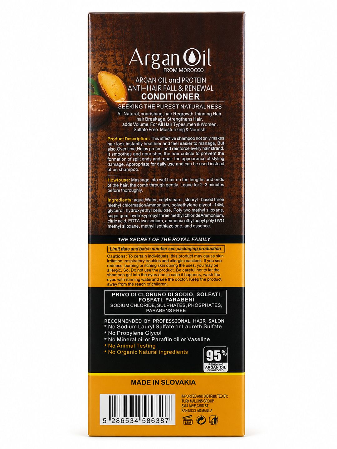 Saçlar üçün kondisioner Lightness Argan Oil & Protein Sulfatsız 900 ml — Mallar, Bakı (2)