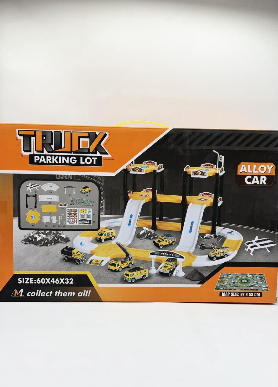 Oyun dəsti Alloy Engineering Vehicle Track Parking Lot, plastik, sarı, 3 yaş — Mallar, Bakı (2)