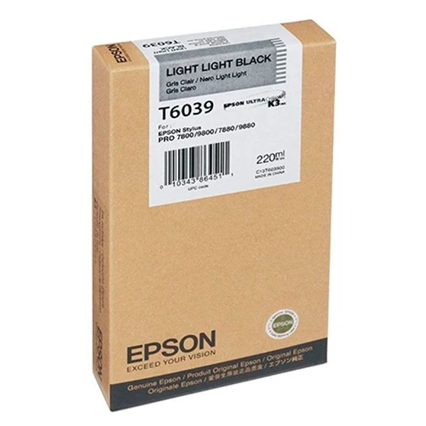 Epson T6039 Light Light Black C13T603900 — Bakı