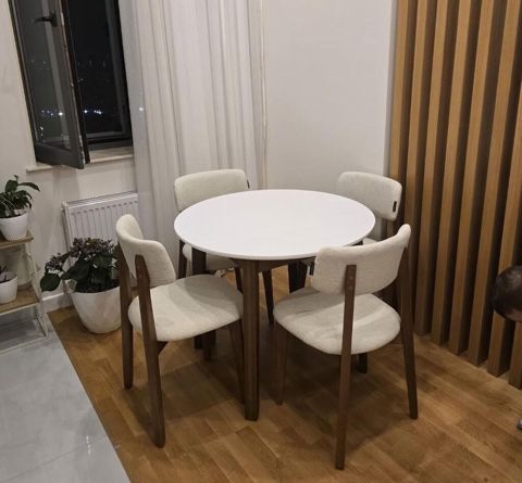 Mətbəx üçün, Yeni, Açılmayan, Yumru masa, 4 stul — Bakı