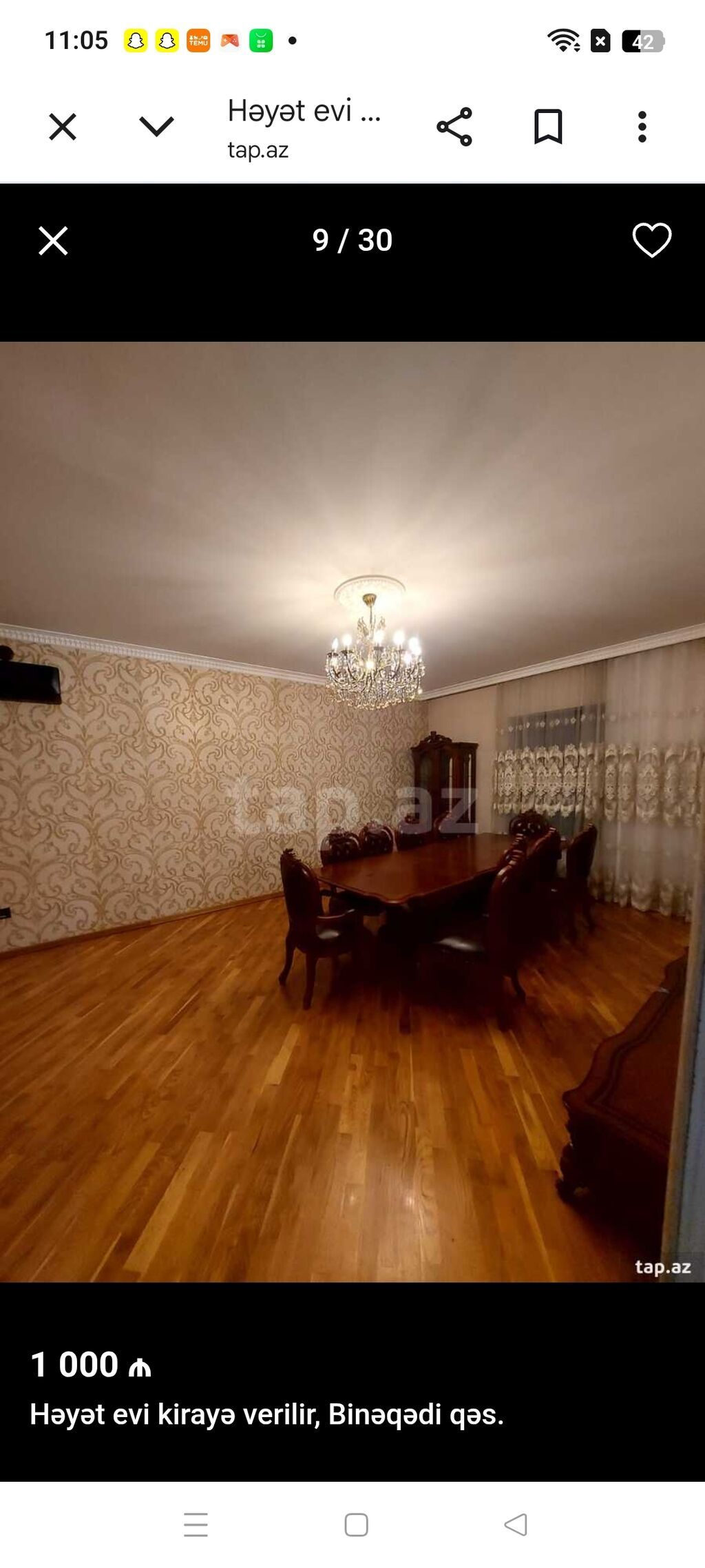 150 kv. m, 6 otaqlı, İnternet, Telefon, İşıq — Ev, villa, Bakı (8)