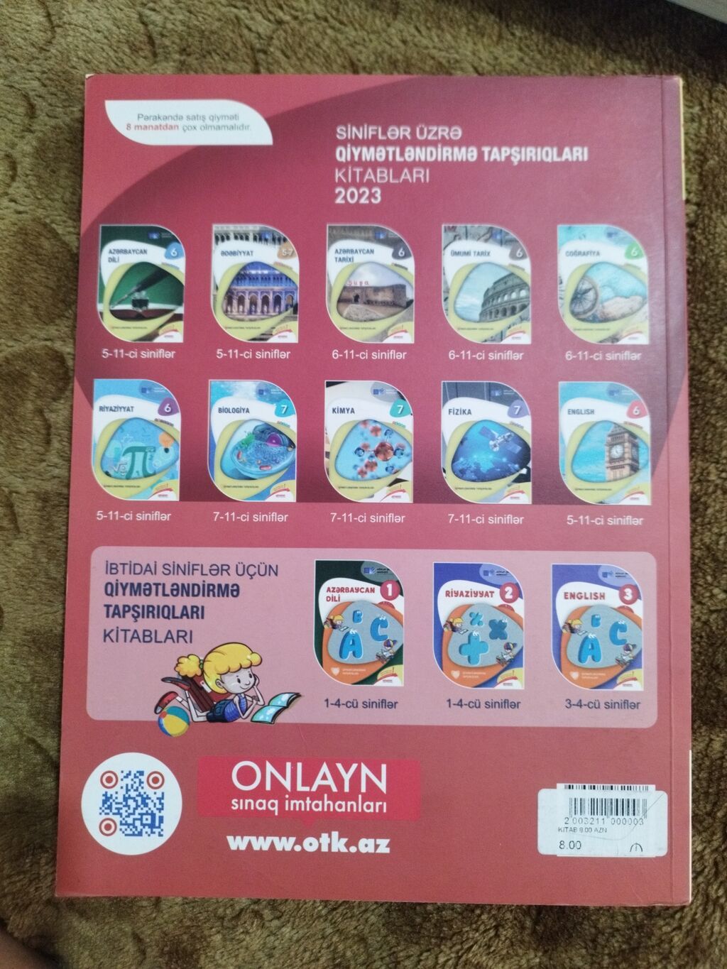 Azərbaycan dili Testlər 5-ci sinif, DİM, 1-ci hissə, 2023 il — Kitablar, Digah (8)