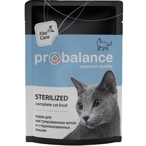 Yaş yem Pro Balance Sensitive sterilizə və kastrasiya olunmuş pişiklər üçün 85 q — Bakı