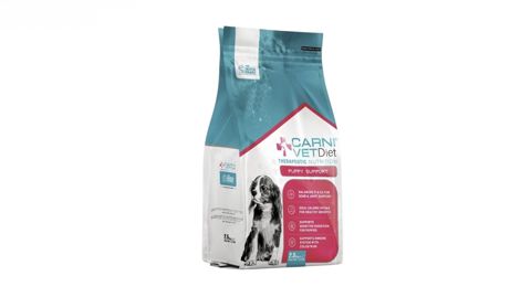 Quru yem Carni Vet Diet Puppy Support, 2.5 kq, paket, hind quşu/toyuq — Bakı