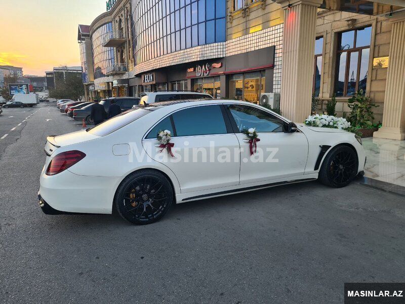 Mercedes S class, 2019 il — Minik avtomobili icarəsi, Bakı (3)