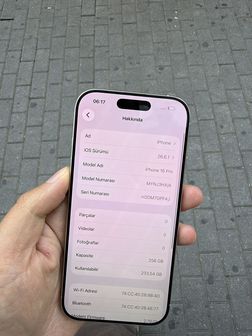 IPhone 16 Pro, 256 GB, White Titanium, Sənədlərlə, Zəmanət — Apple iPhone, Bakı (7)