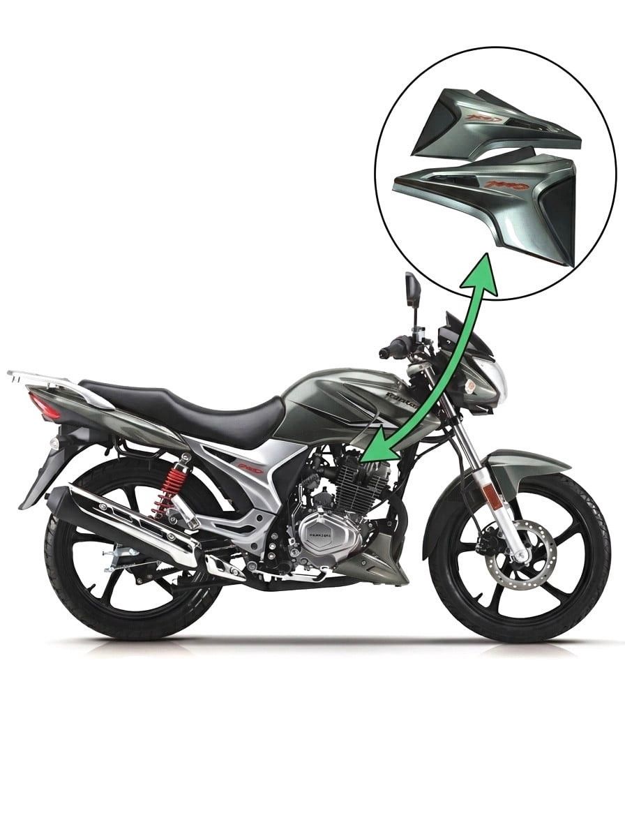 Mototexnika üçün ön sağ-sol plastik hissələr Haojue-Sport, boz — Mallar, Bakı