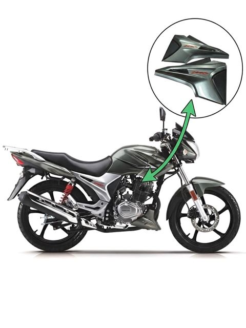 Mototexnika üçün ön sağ-sol plastik hissələr Haojue-Sport, boz — Bakı
