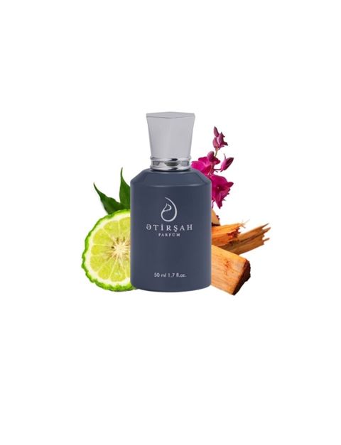 Ətirşah Parfum – 50 ml (1.7 fl.oz) Zərif, tünd boz flakonda təqdim — Xırdalan