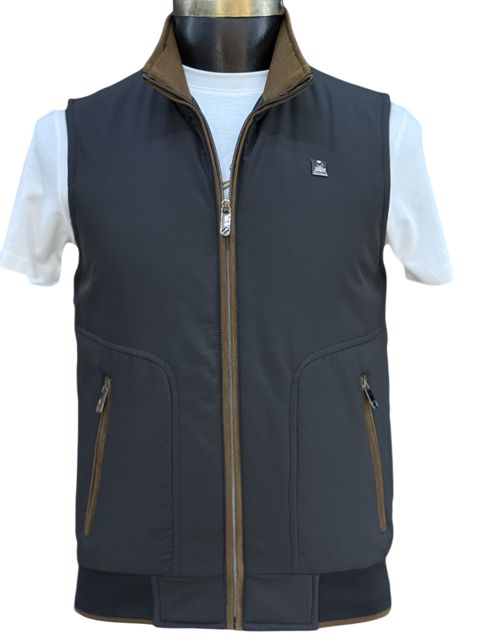 Kişilər üçün qalın jilet, tünd göy, neylon, ölçü 2XL — Bakı