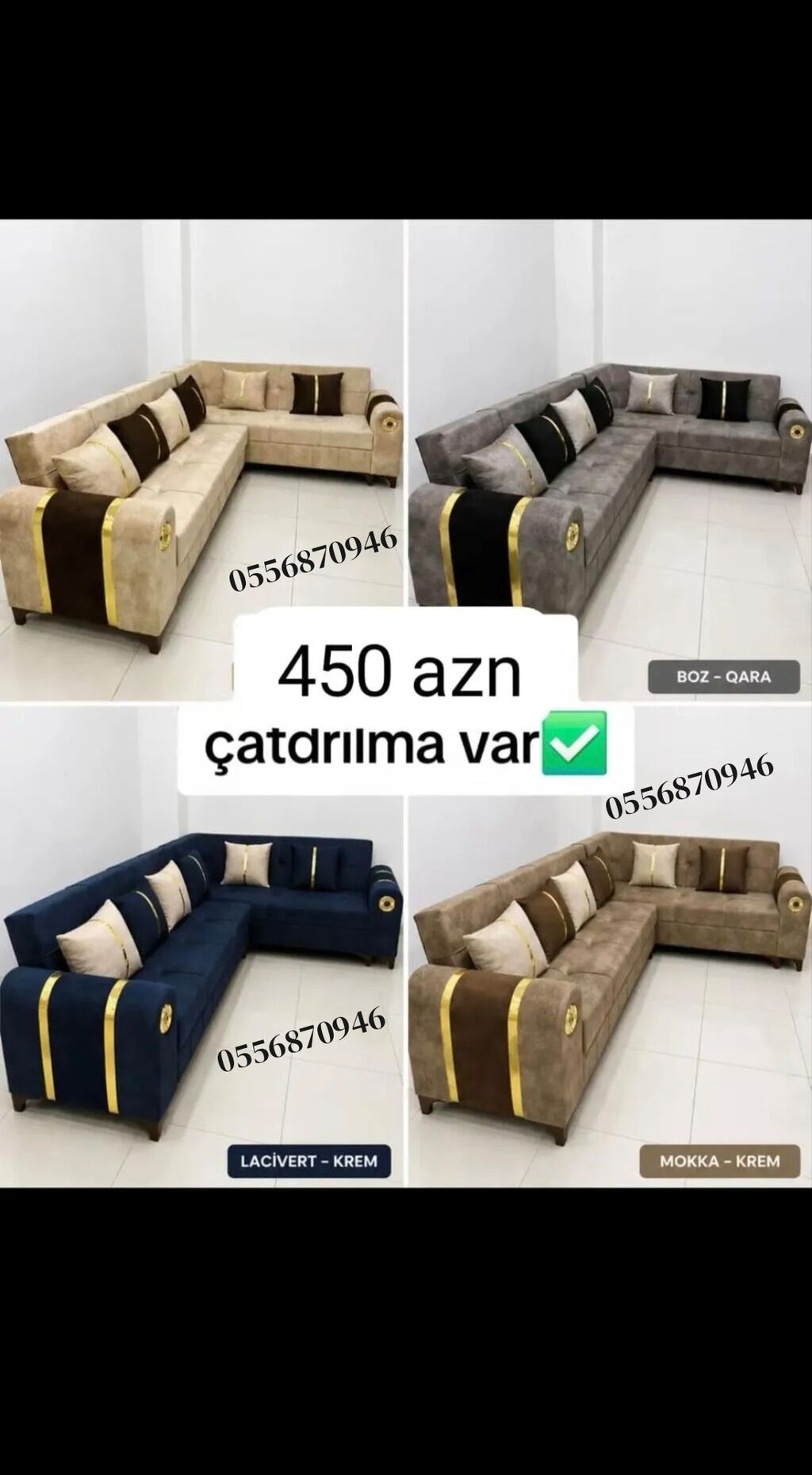 Künc divan, Yeni, Açılan, Bazalı, Parça, Şəhərdaxili pulsuz çatdırılma — Divanlər, Bakı (7)