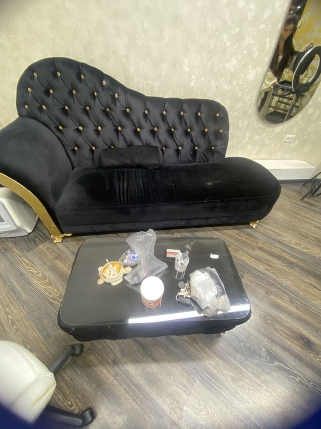 Gözəllik salonu üçün peşəkar kreslo və servis arabası - Kreslo: salon — Salon mebeli, Bakı (5)