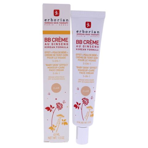 ВВ krem Erborian Clair Total Sheer Makeup-Care Face Cream 5 in 1, tonlama effekti ilə, 45 ml — Bakı