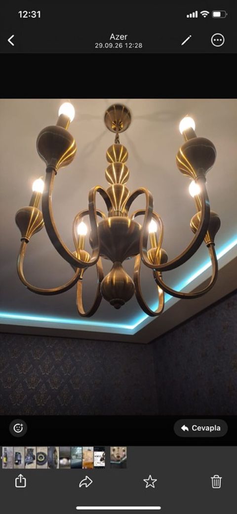 Çılçıraq, 6 lampa, Metal — Bakı