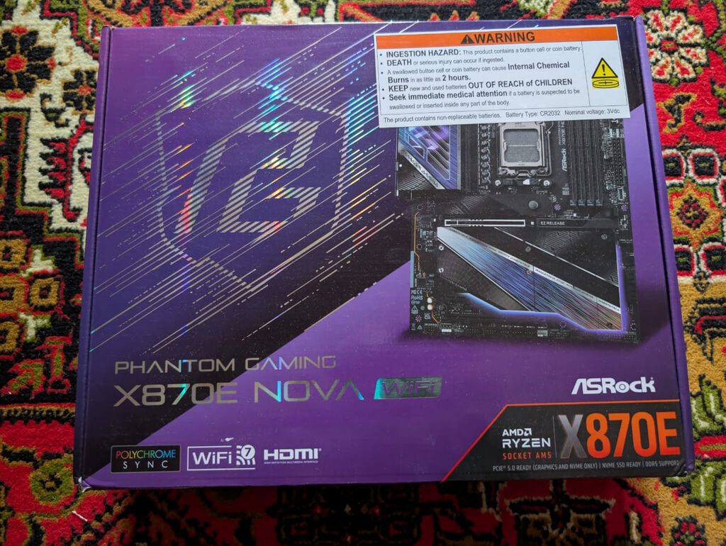 Məhsul: AMD Ryzen 7 9800X3D prosessor + ASRock X870E Nova Wıfı ana — Digər, Bakı (4)