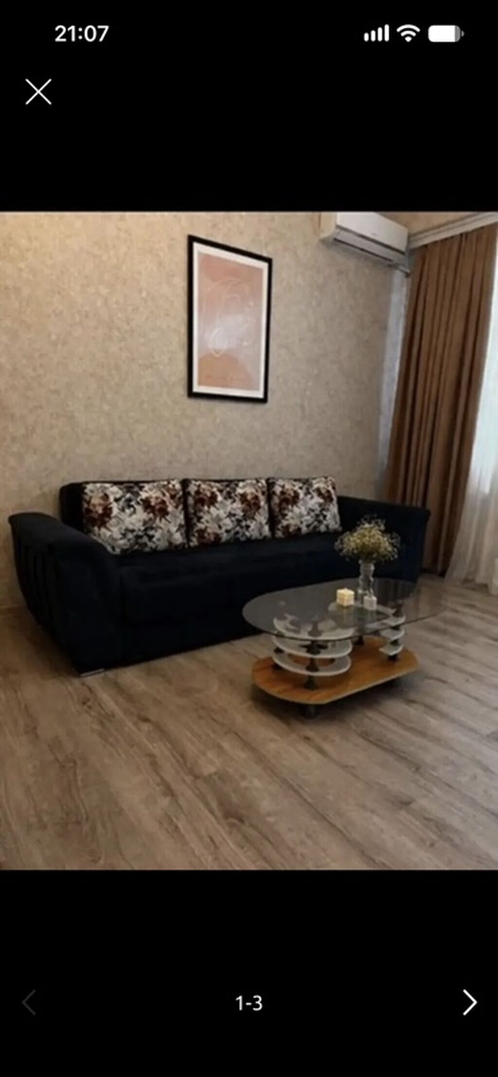 Qara rəngli yumşaq parça üzlü divan - Stil: Modern, minimal xətlər — Divanlər, Bakı (3)