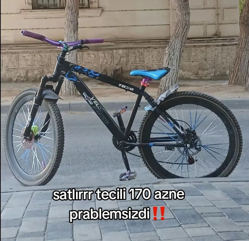 Velosiped – Velgang/velogang TB310 dağ tipli - Rəng: qara göy — Dağ velosipedləri, Bakı