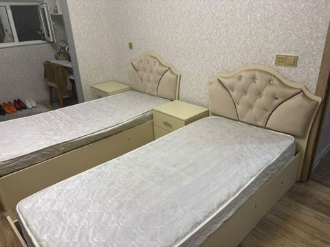 2 ədəd tək nəfərlik çarpayı – matrasslı və bazalı (qaldırılan sandıq — Bakı