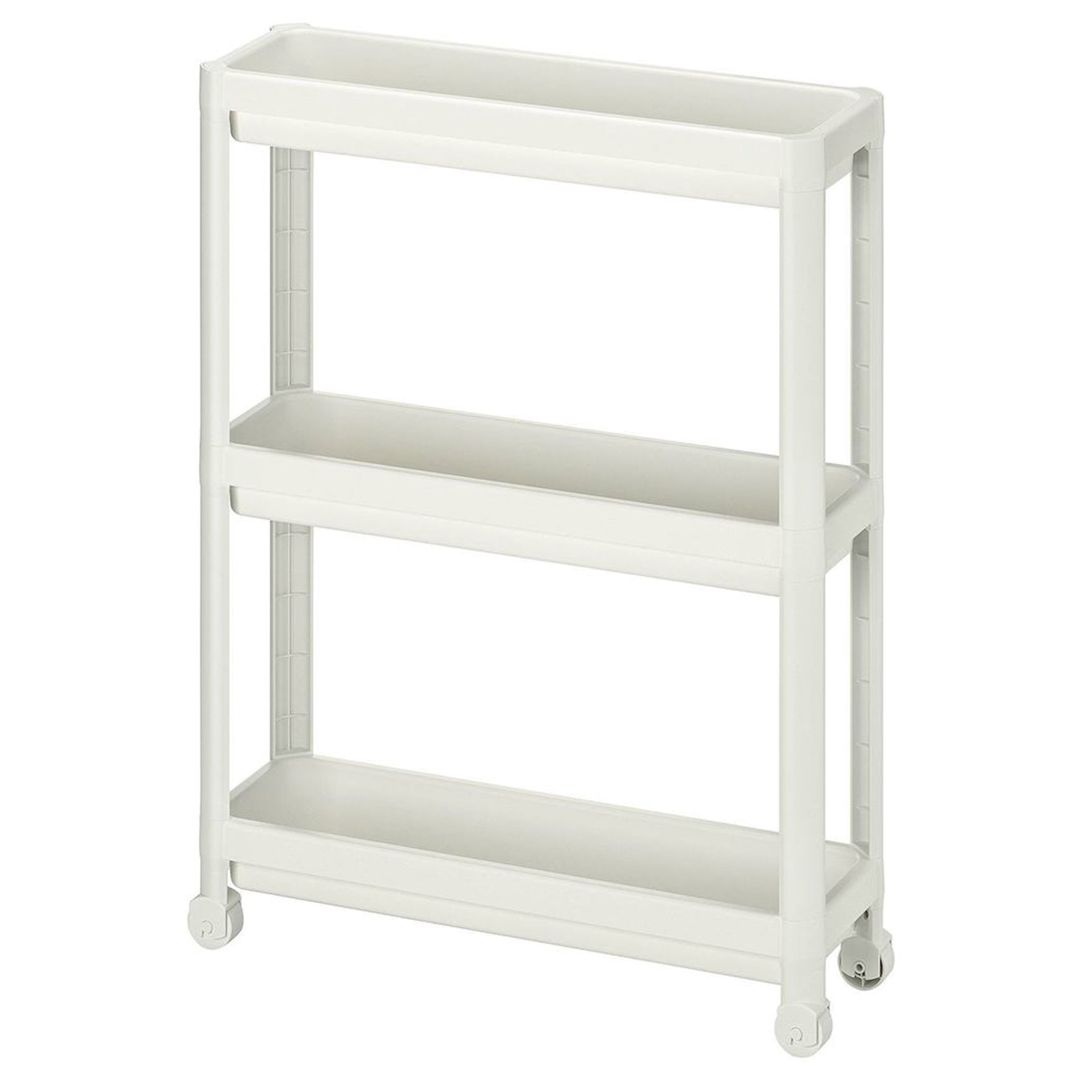 Təkərli rəf IKEA Vesken, ağ, polipropilen, 54x18x71 sm — Mallar, Bakı