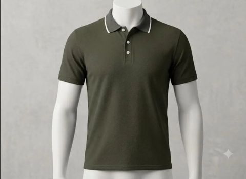 Kişi polo No brand, Polo, Xaki, Pambıq, M — Bakı