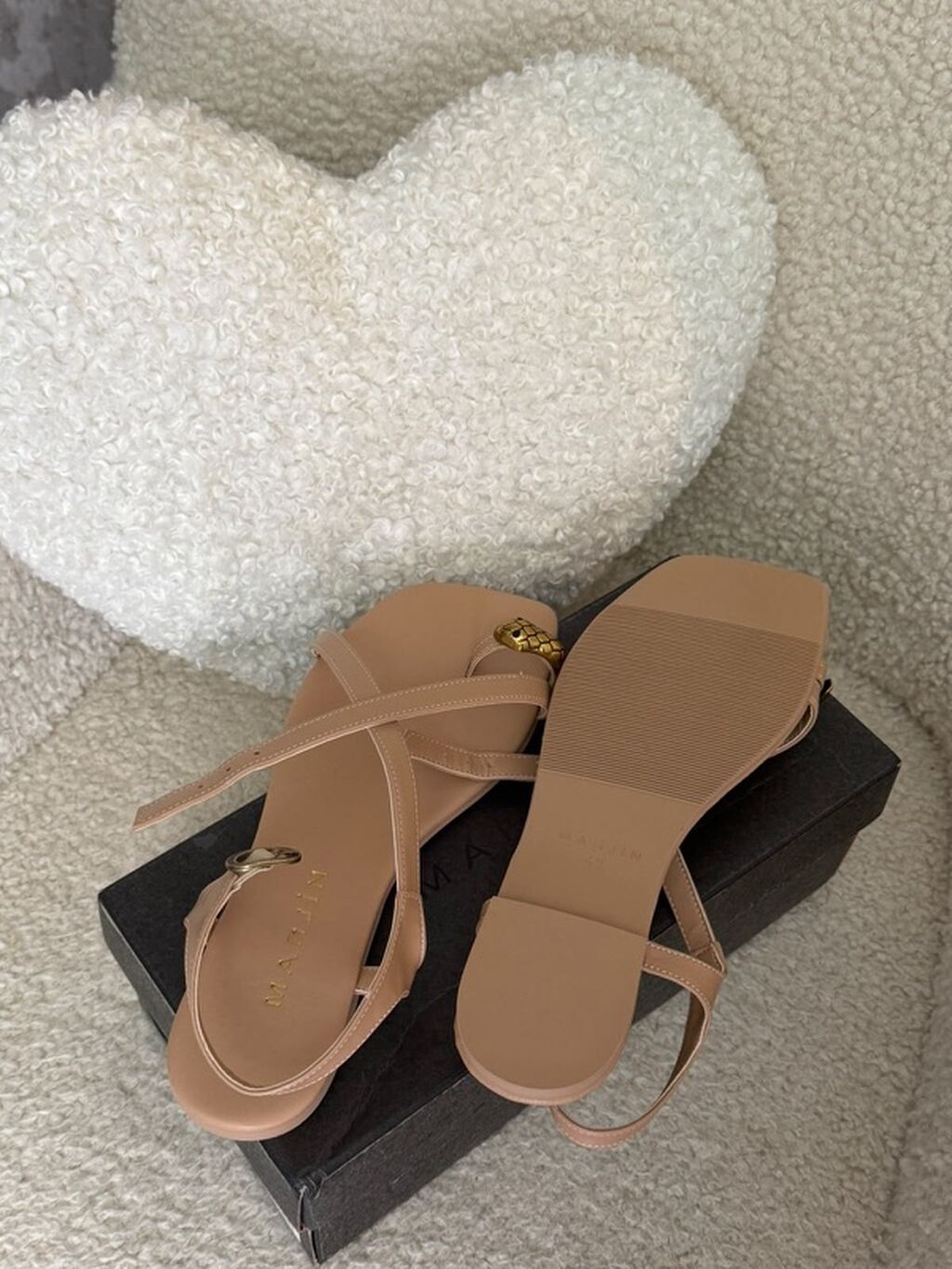 Ölçü: 40, rəng - Bej, Yeni — Sandal, Bakı (3)