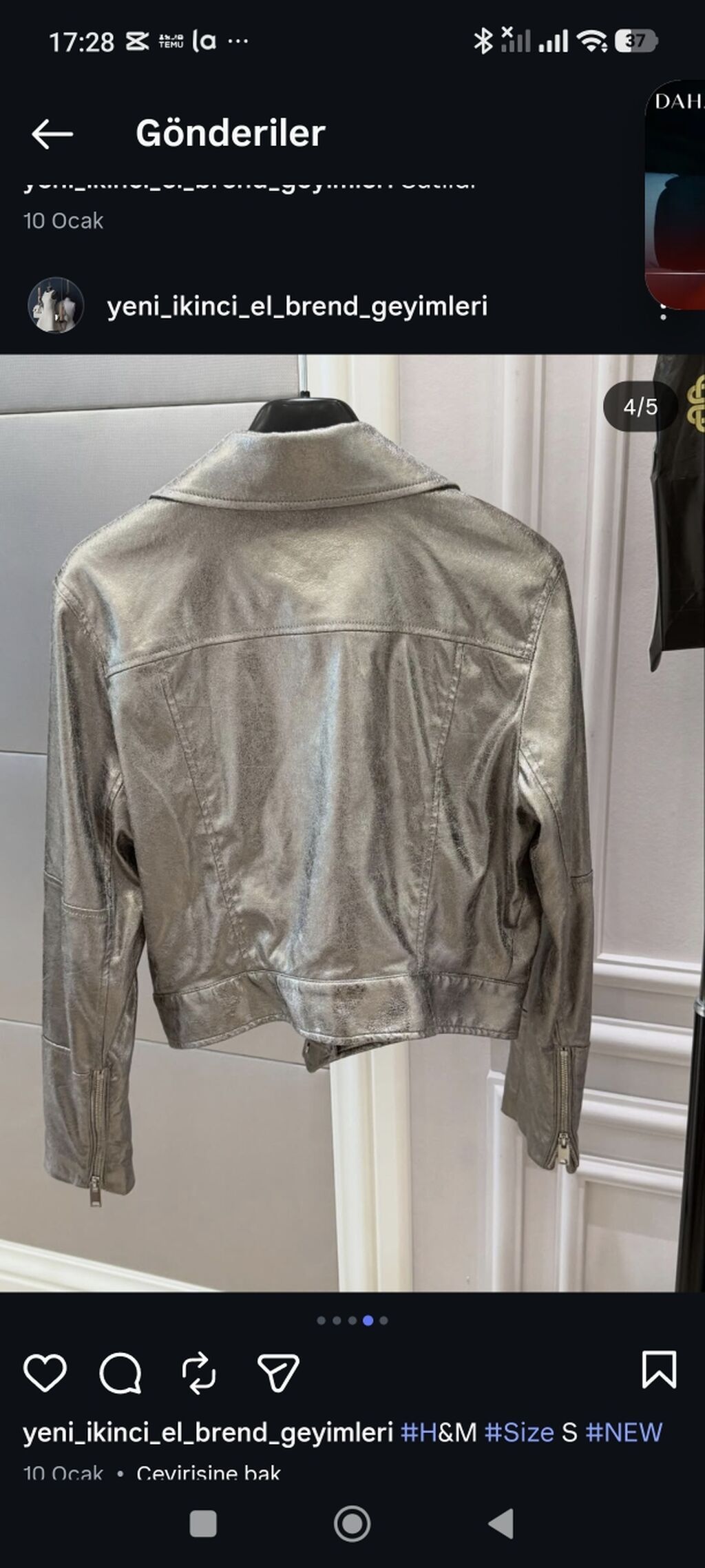 Pencək, H&M, Dəri, S — Caketi, Bakı (2)