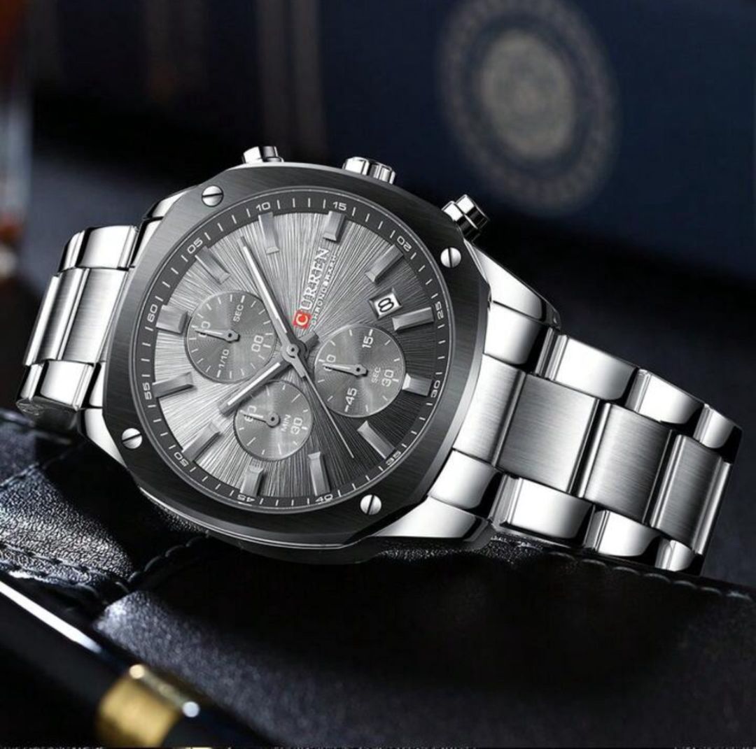 Kişi qol saatı Curren CN 8490 Silver — Mallar, Bakı (2)