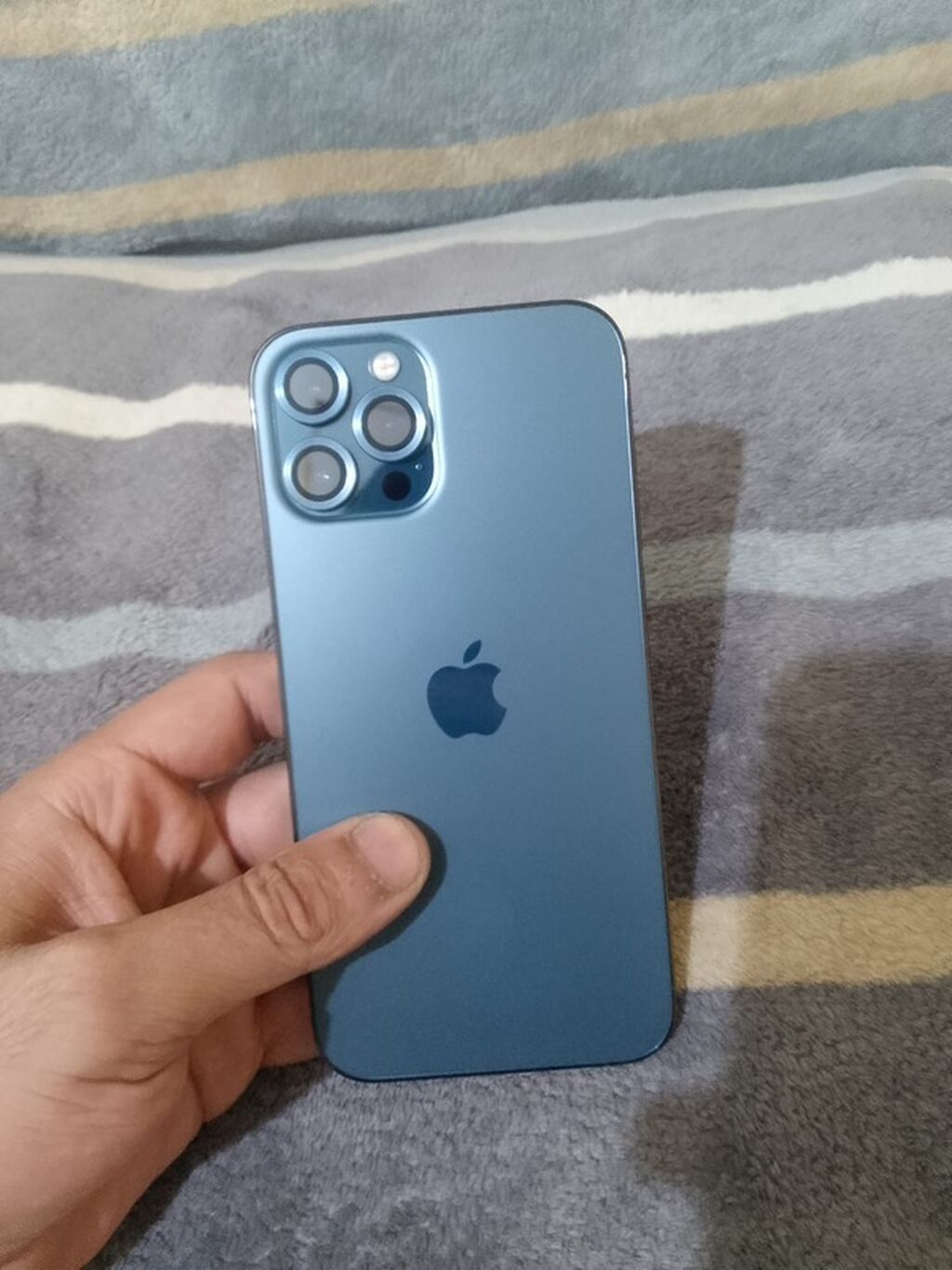 IPhone 12 Pro Max, 256 GB, Sierra Blue, Simsiz şarj — Apple iPhone, Bakı (4)